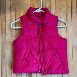 Kids Vibrant Pink Puffer Vest